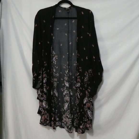 TORRID | 1/2 | Floral Open Front Kimono Jacket - Picture 1 of 16